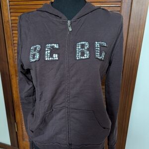 Brown BCBG Sequin Hoodie
